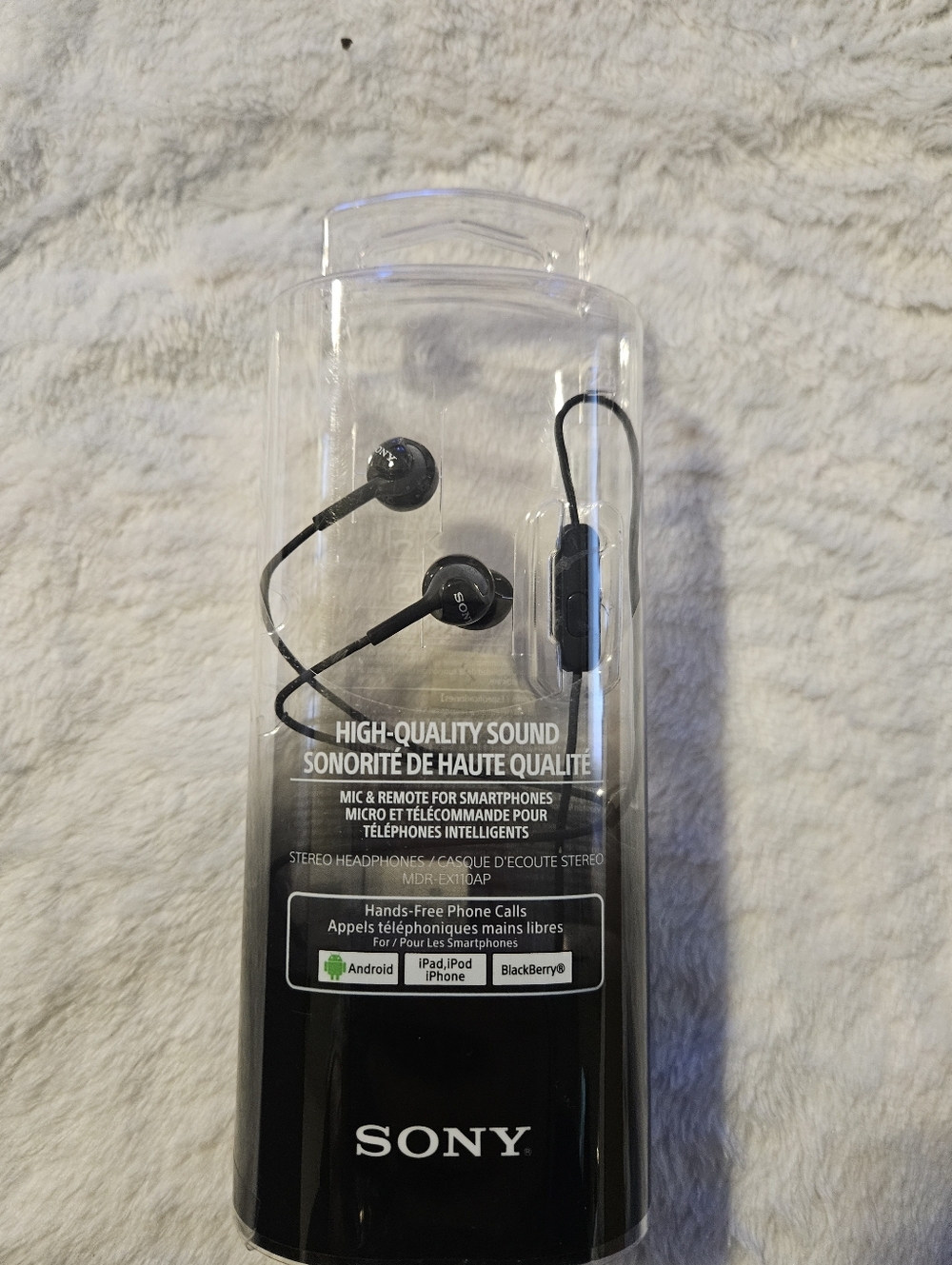Sony Black Wired In-Ear Headphones with Inline Mic